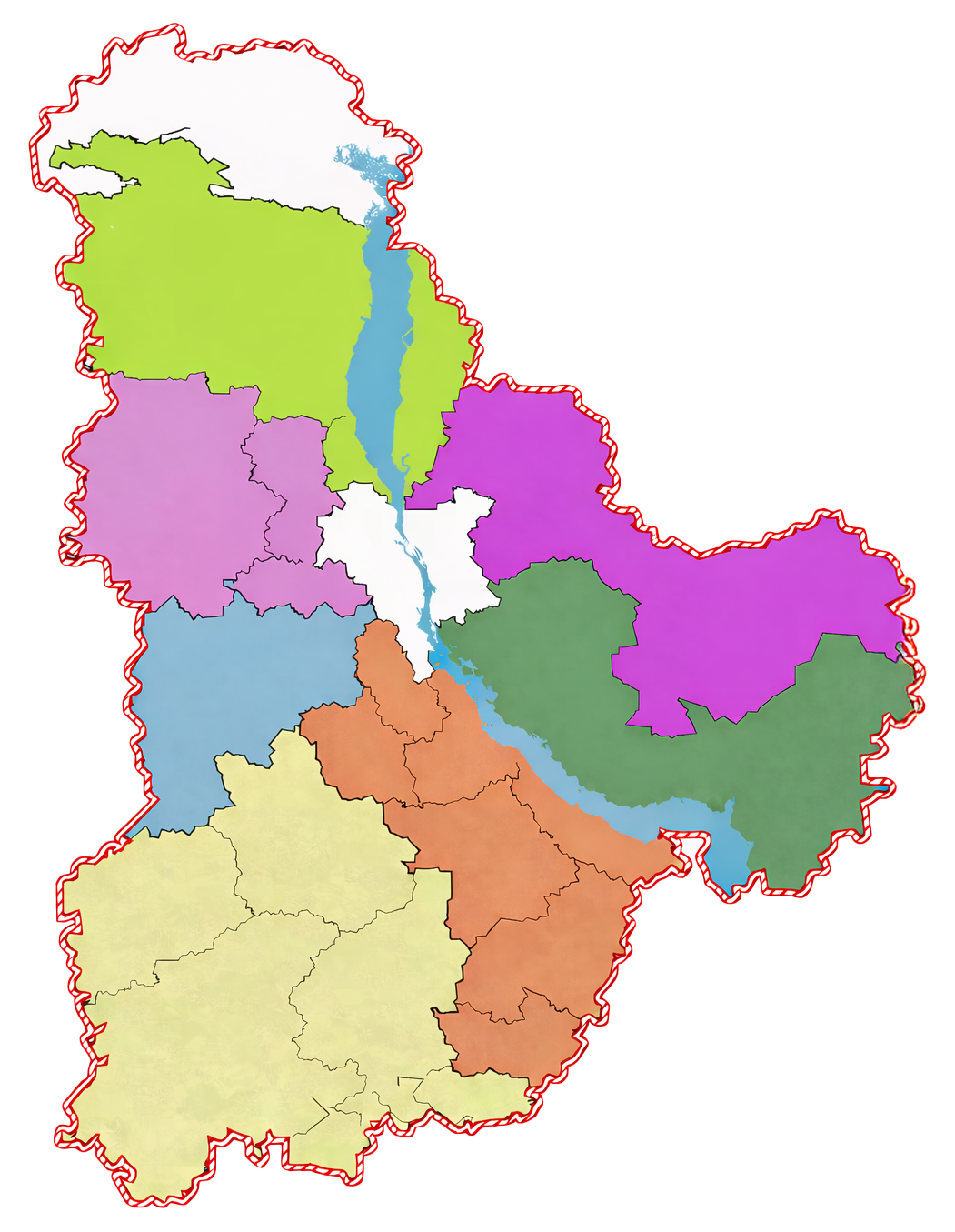 Карта Київської області